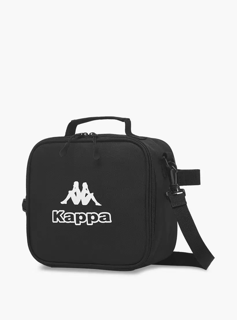 Kappa Logo Print Backpack with Lunch Bag and Pencil Case set