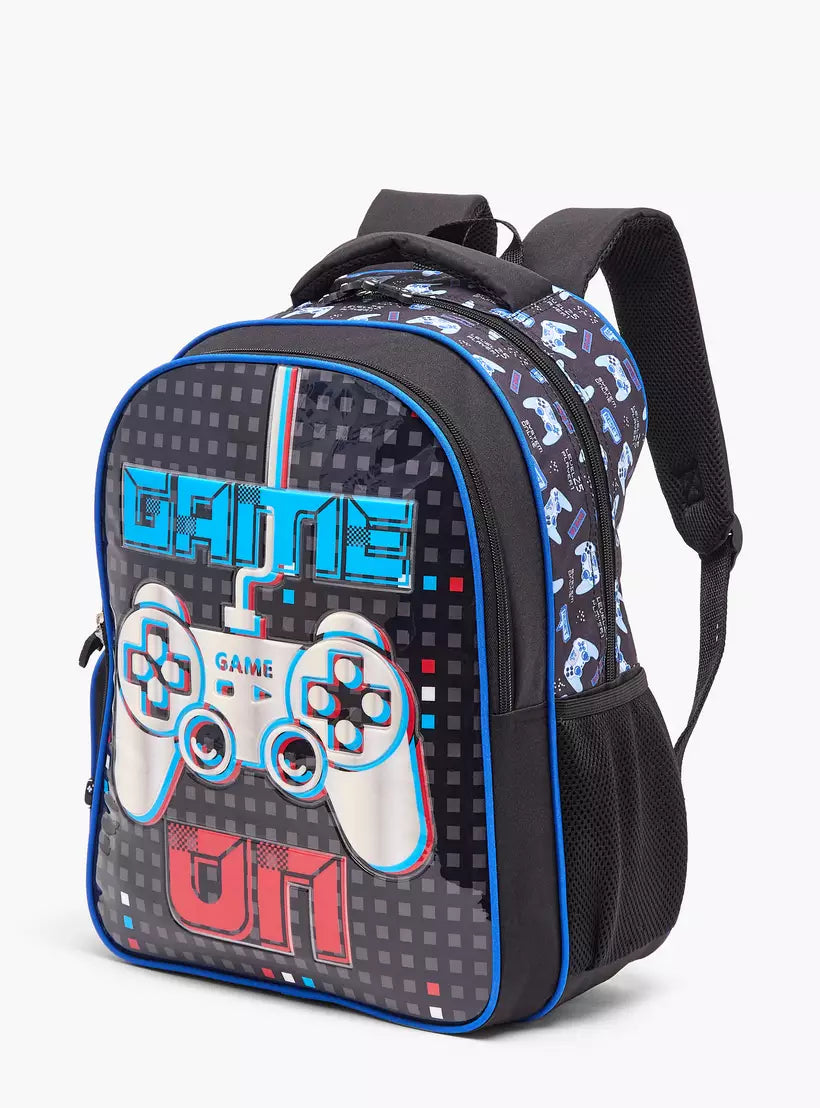 Juniors Gamer 5-Piece School Backpack Set  16 inches