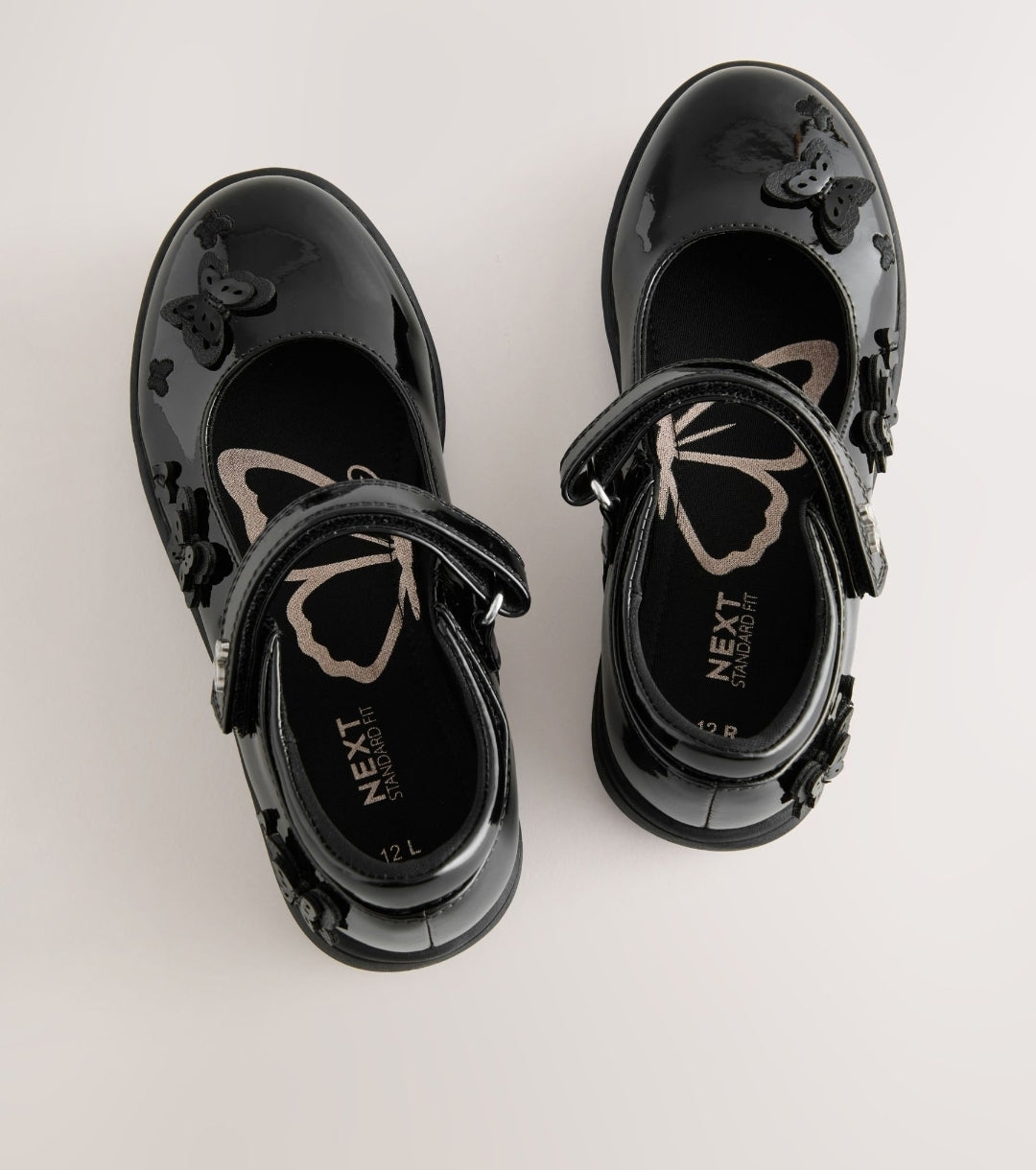 Black Patent Standard Fit (F)
School Junior Butterfly Mary Jane