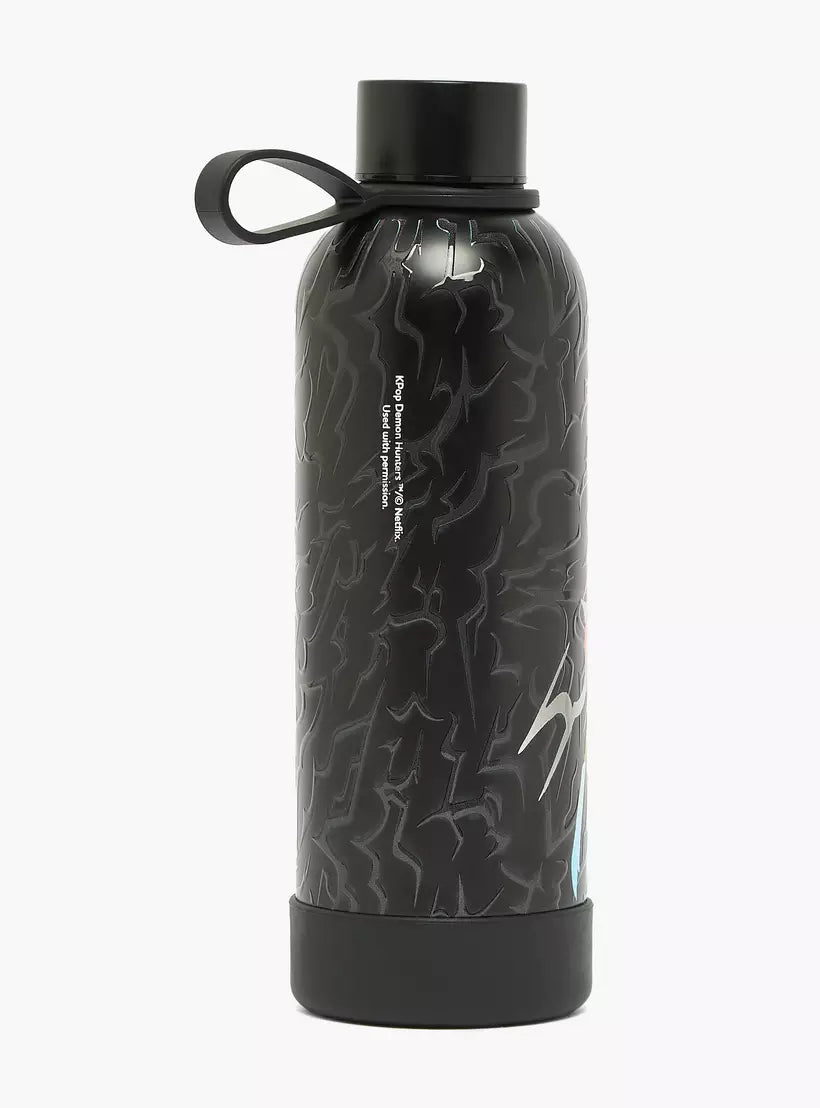 Netflix KPop Demon Hunters Print Stainless Steel Water Bottle with Wide Mouth and Carry Loop