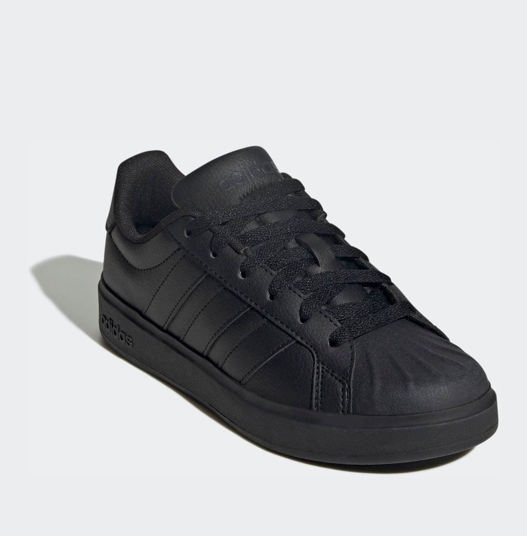 adidas Black Street Talk Lace Junior Trainers