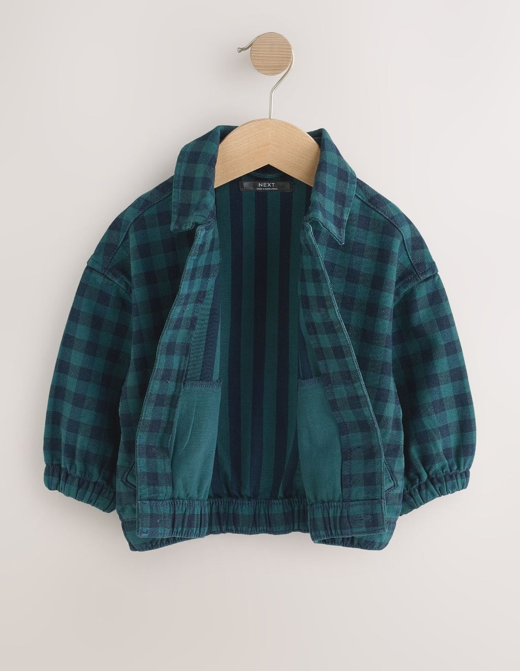 Navy/Turquoise Cotton Twill Gingham
CheckOvershirt
