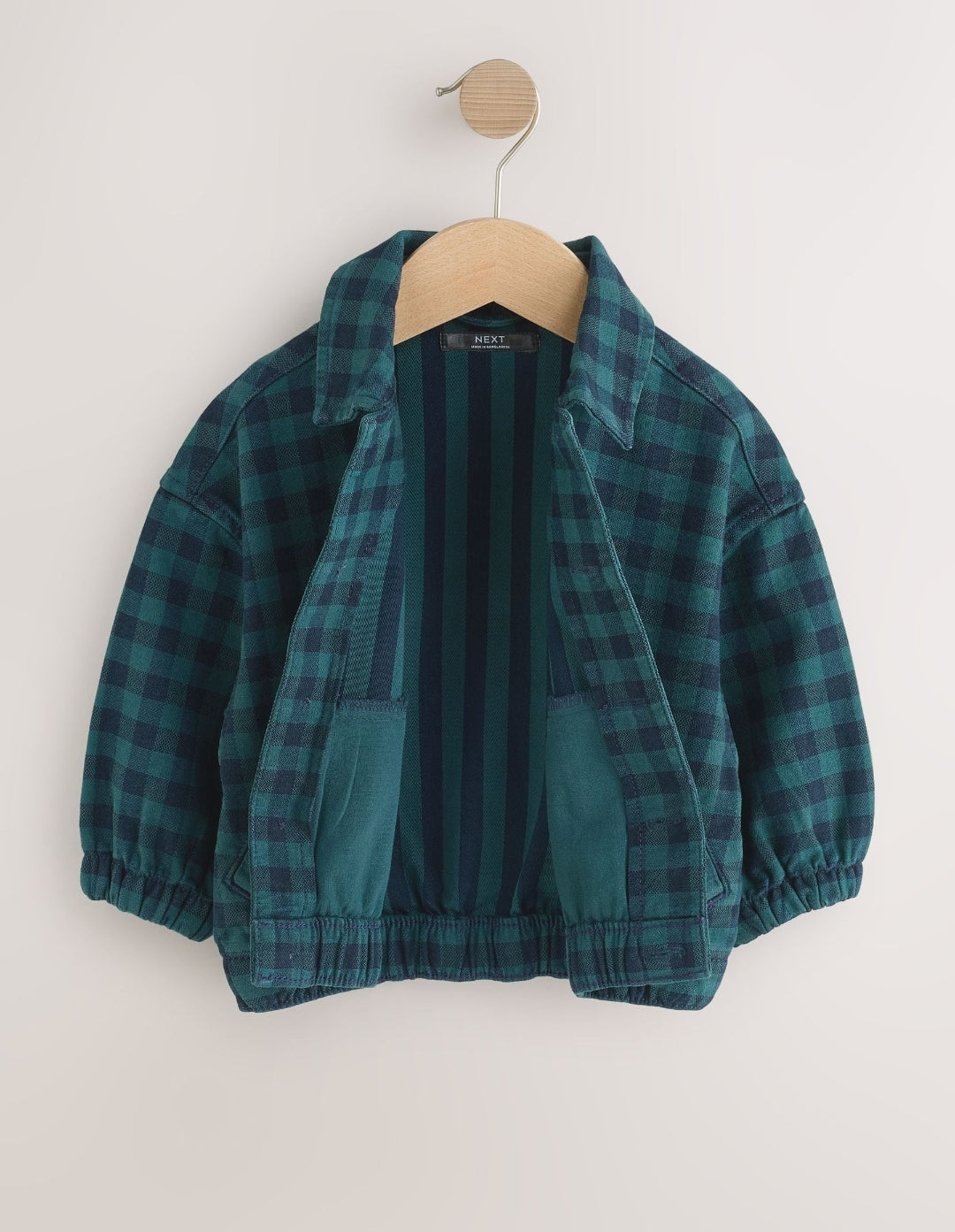 Navy/Turquoise Cotton Twill Gingham
CheckOvershirt