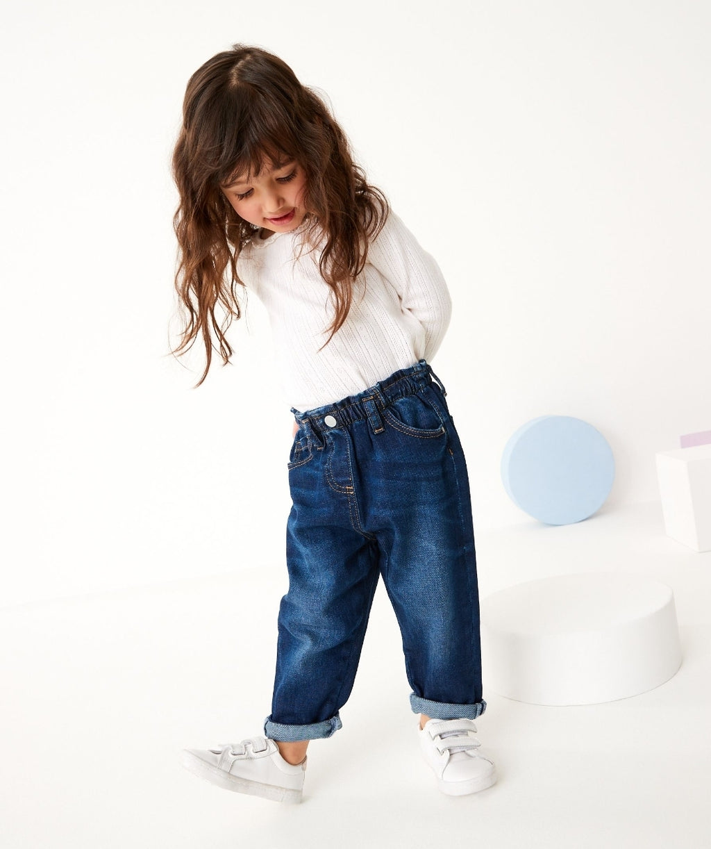 Denim Dark Wash Mom Jeans