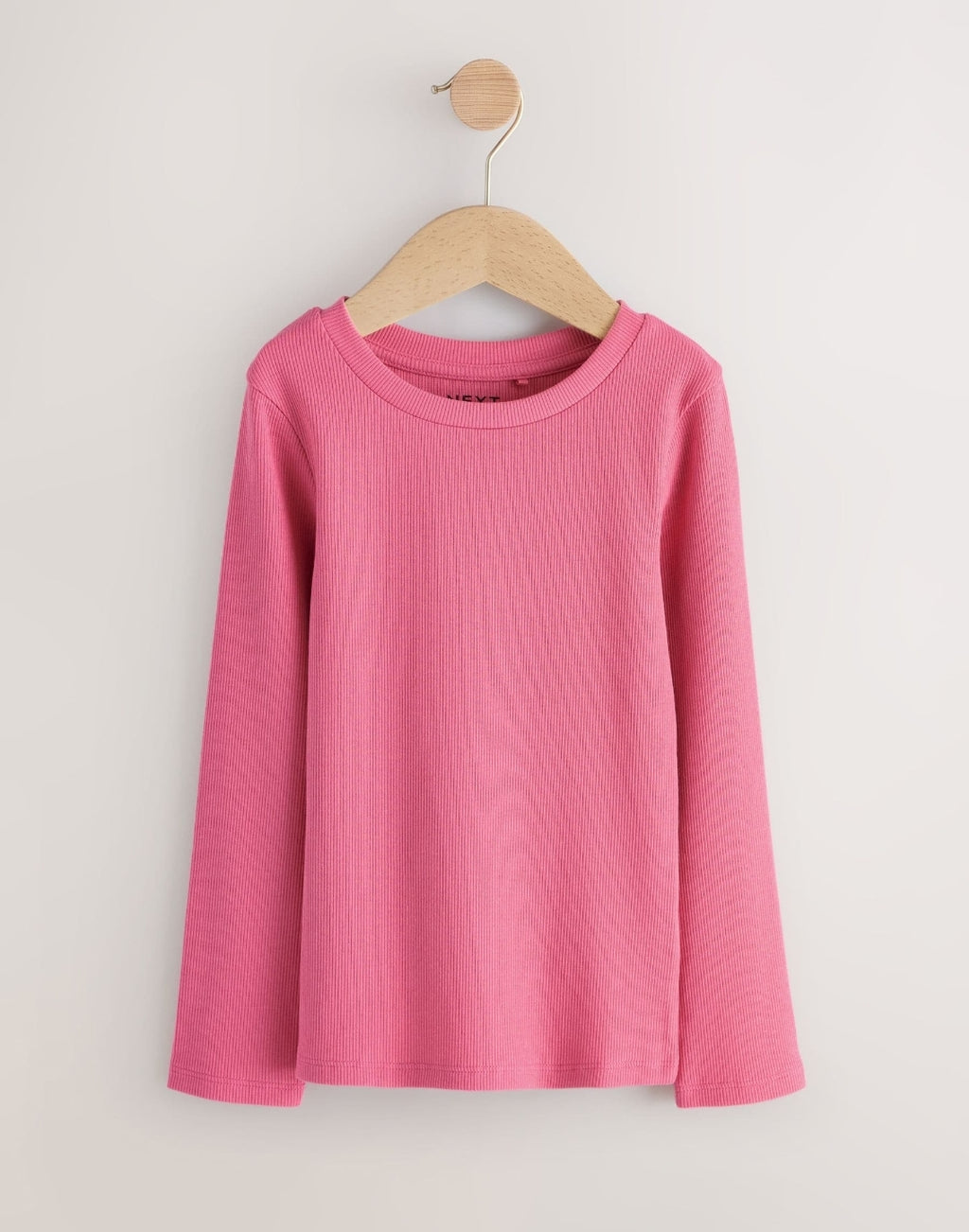 Pink Long Sleeve Ribbed Tops 3 Pack