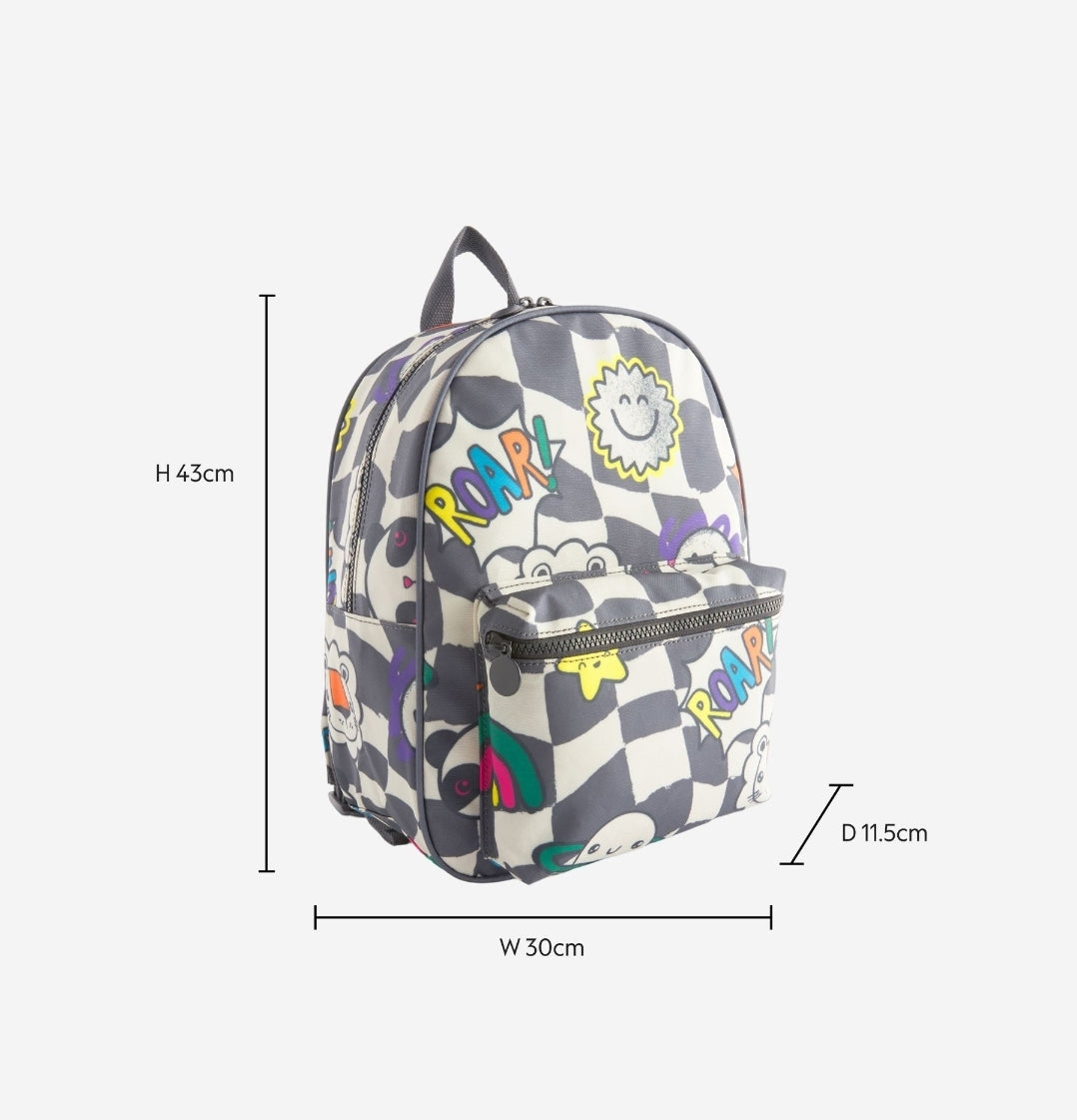 Check Fun Faces Backpack 14 inches
