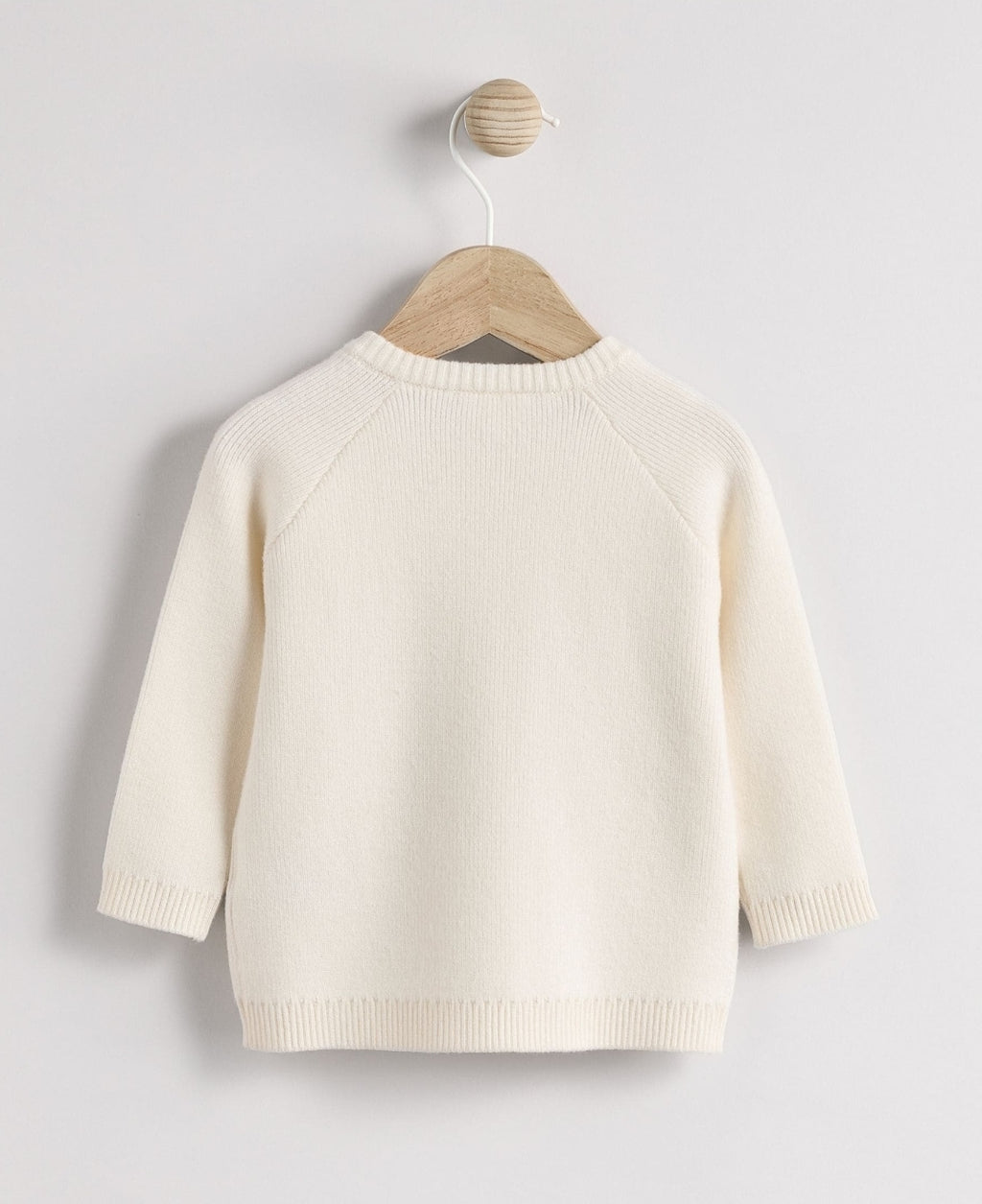 White Knitted Baby Cardigan