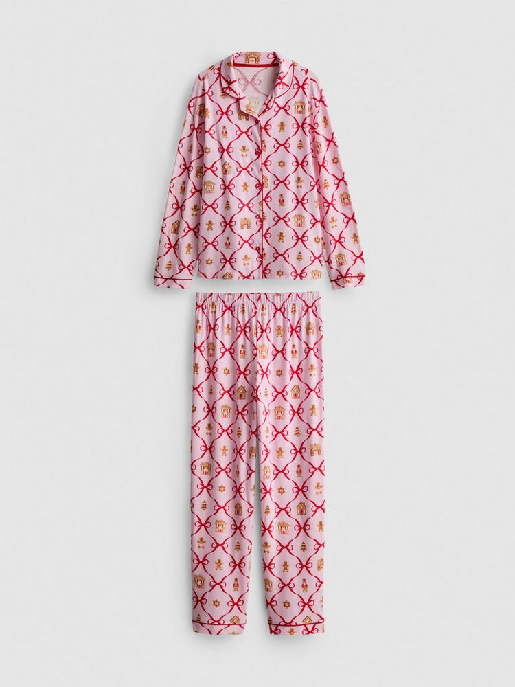 Primark Kids' Christmas Twinning Gingerbread Shirt Pyjamas