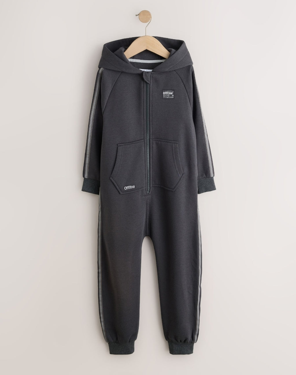 Grey Offline Side Stripe Fleece All-In-
One