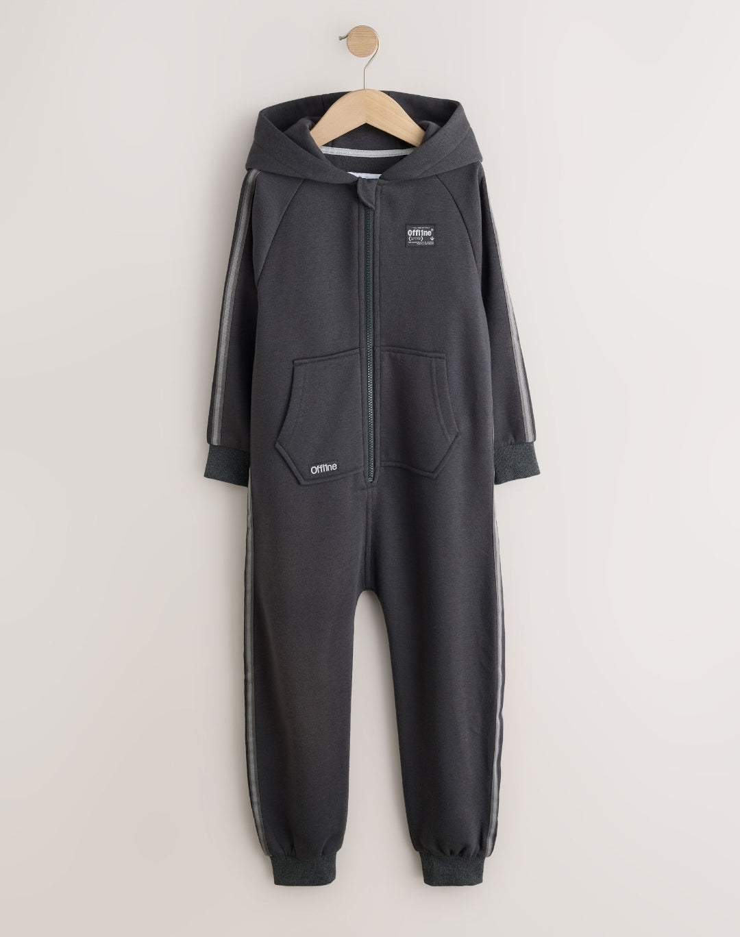 Grey Offline Side Stripe Fleece All-In-
One