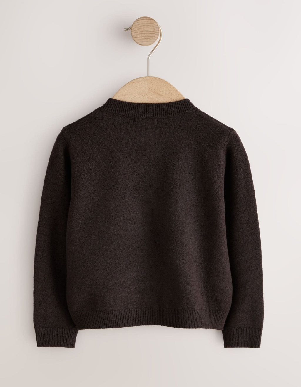 Chocolate Brown Knit Cardigan