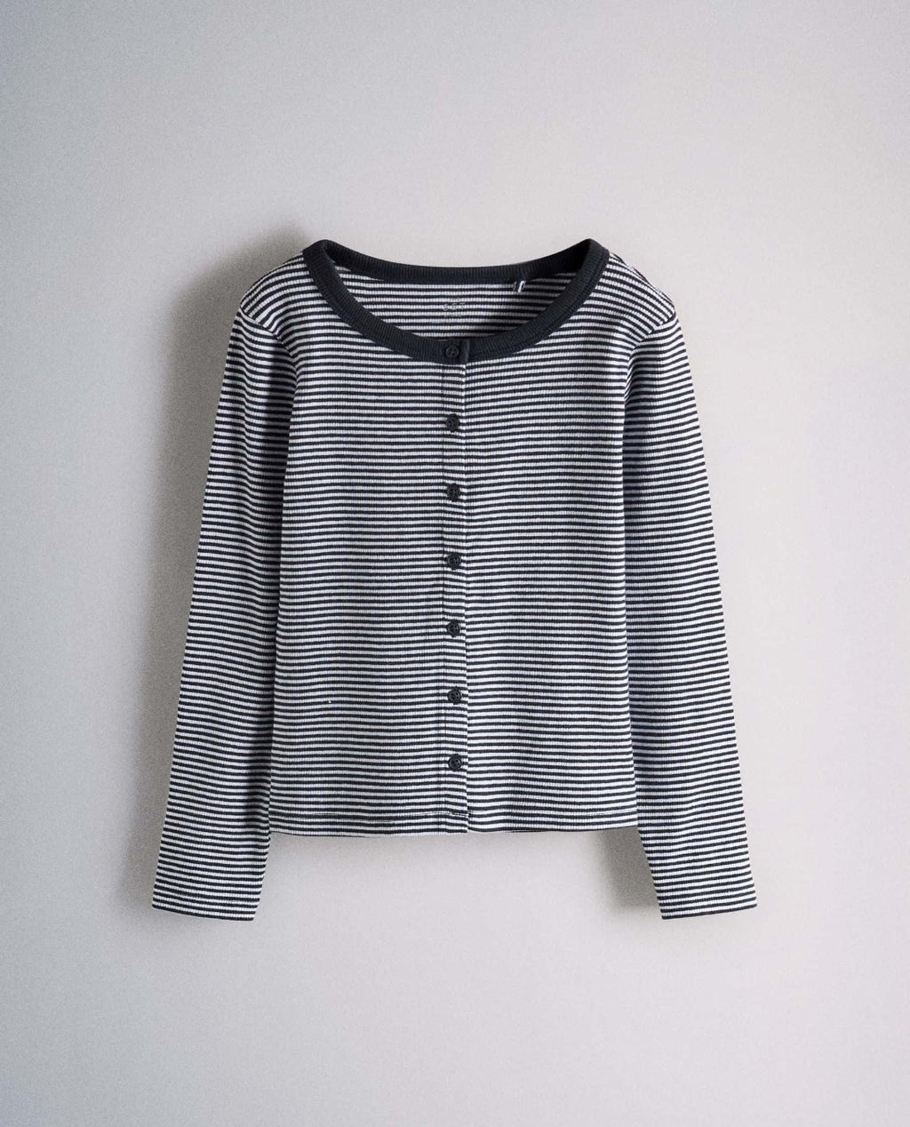 The Set 4 Pack Long Sleeve Rib Jersey
Button Through Tops Navy Stripe/B...