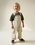 Ecru Twill Woven Cotton
Cargo Dungarees