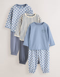 Blue Oversized Pyjamas 3 Pack