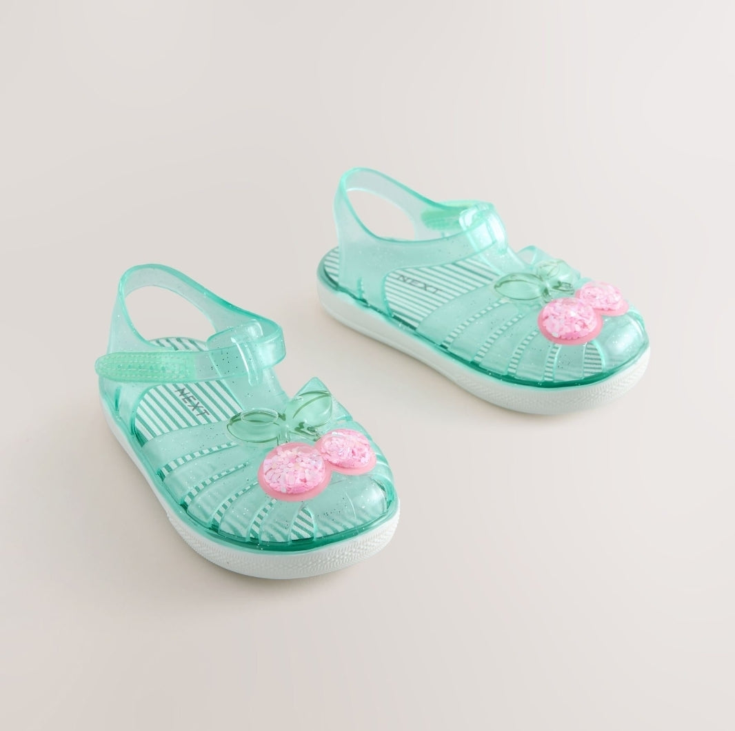 Green Jelly Sandals