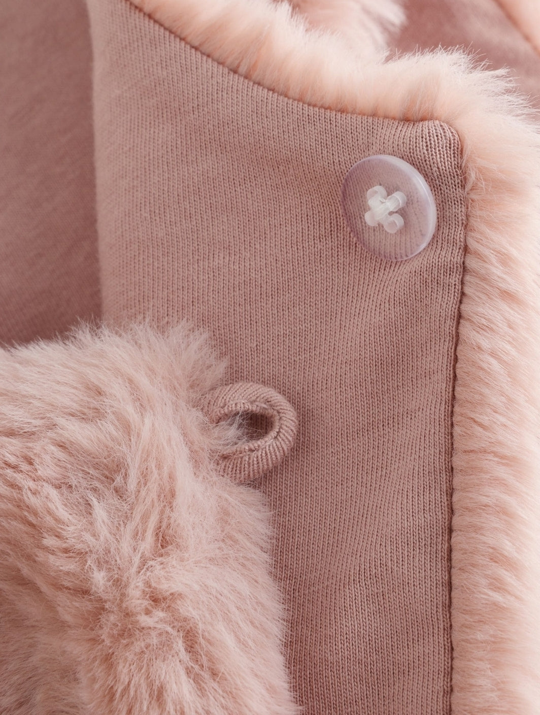 Pink Faux Fur Baby Gilet