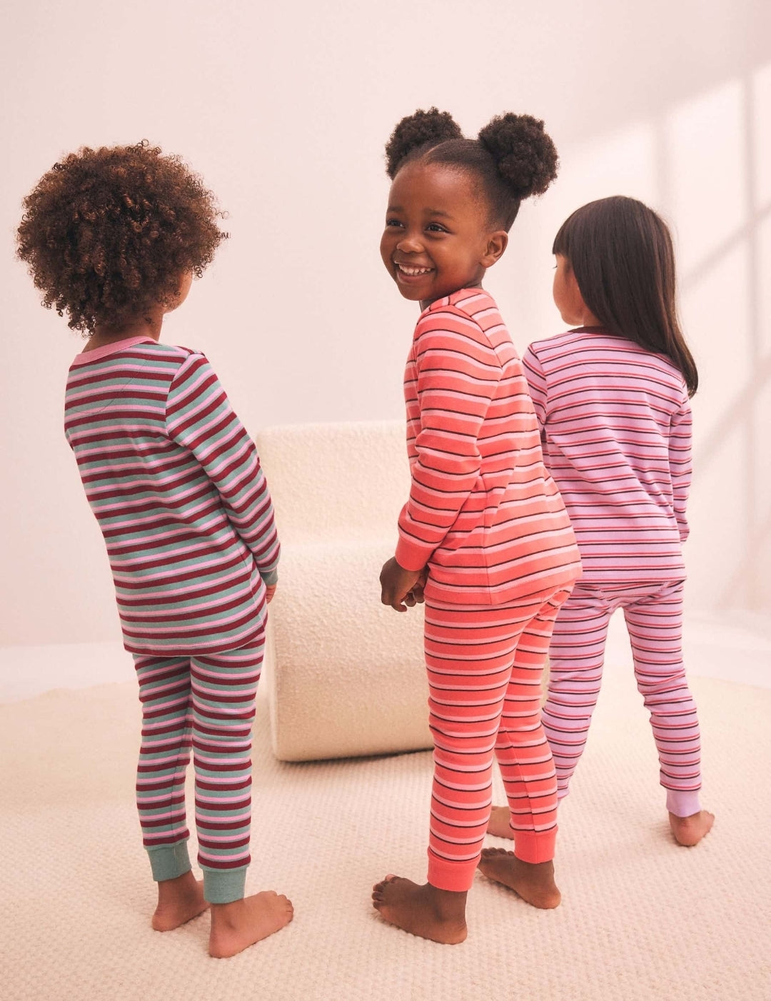 Purple/Pink Striped Snuggle Pyjamas 3 Pack