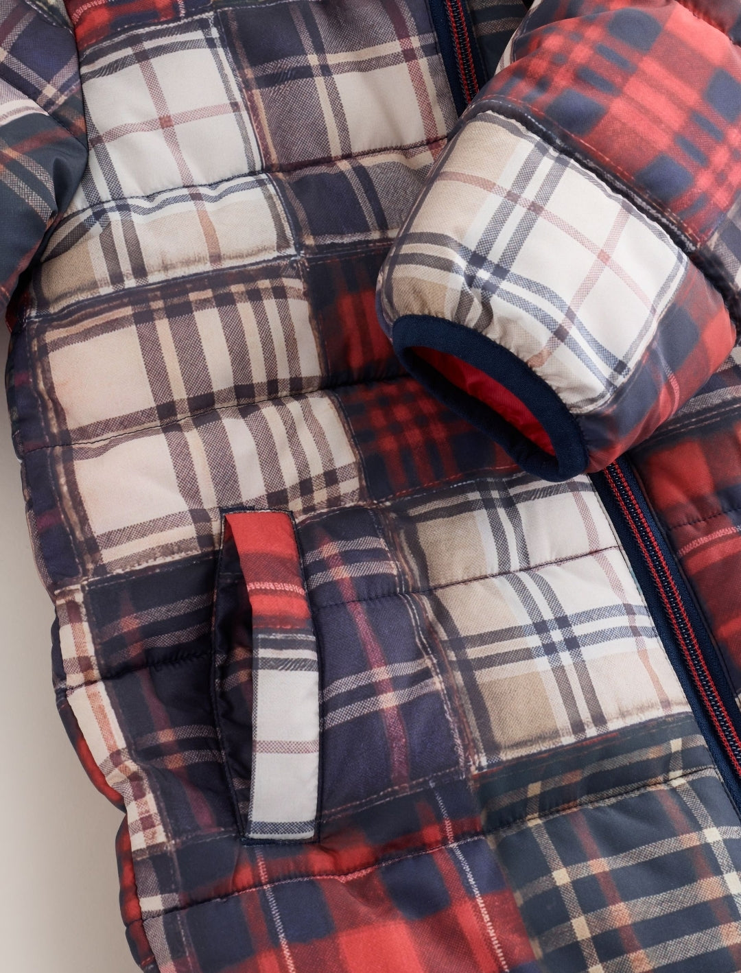 Check Padded Snowsuit