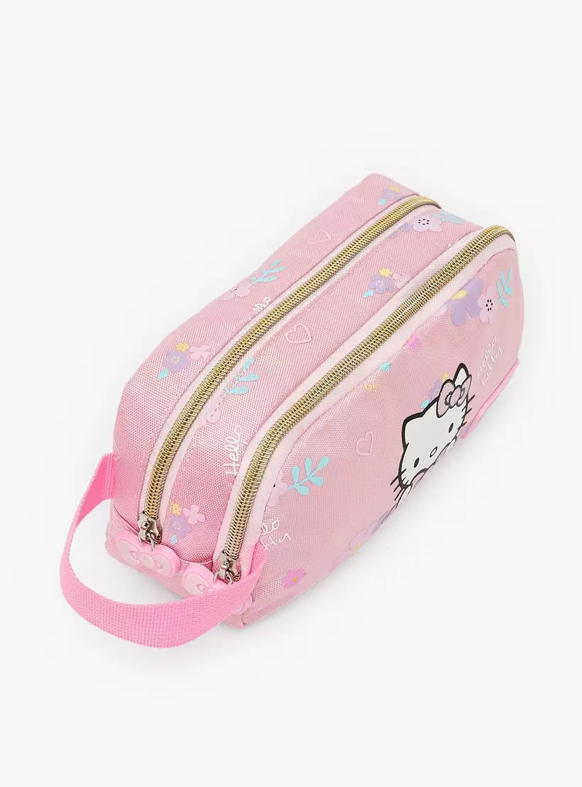 Sanrio Hello Kitty Print Pencil Pouch with 2 Compartments
