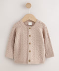 Neutral Stitch Knitted Soft Touch Baby Cardigan