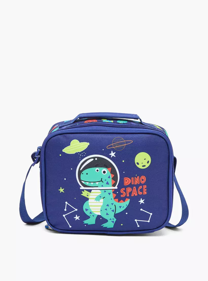 Juniors Dinosaur Print Trolley Bag for set 14 inches
