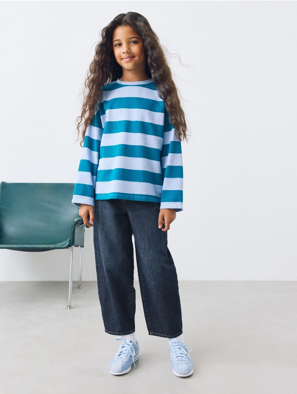 Dark Wash Barrel Jeans