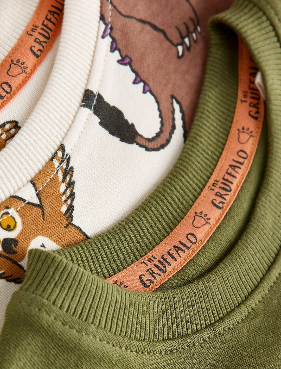 Green/Ecru Gruffalo Snuggle Pyjamas 2 Pack