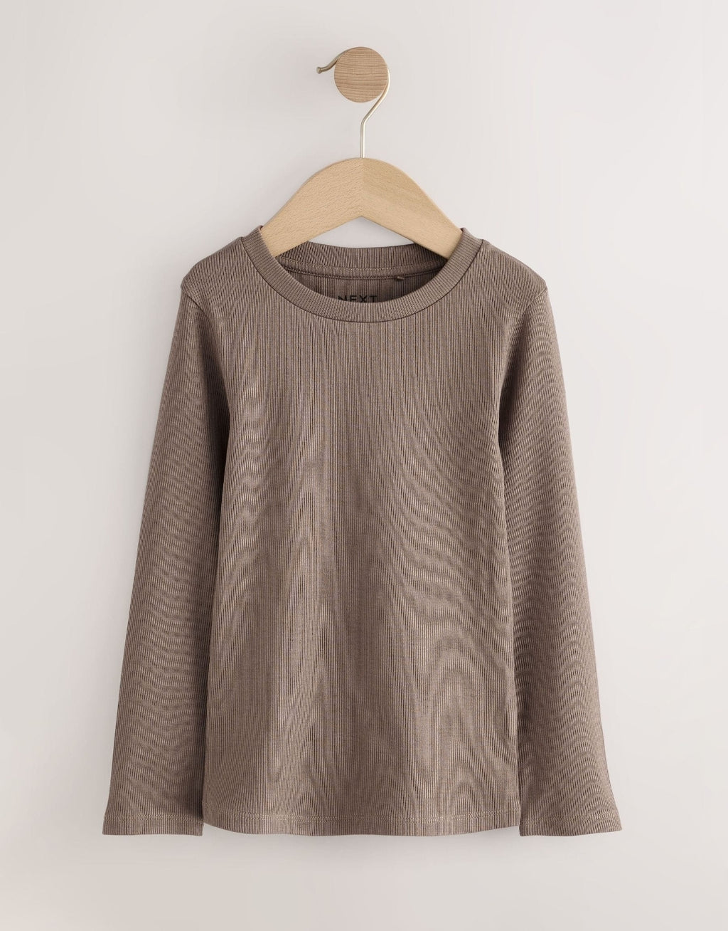 Neutral Ribbed Long Sleeve Tops 5 Pack