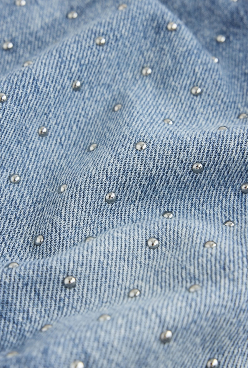 Denim/Silver Stud Scatter Wide Leg
Jeans