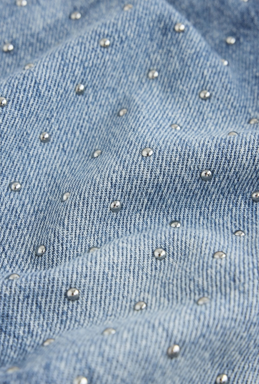 Denim/Silver Stud Scatter Wide Leg
Jeans