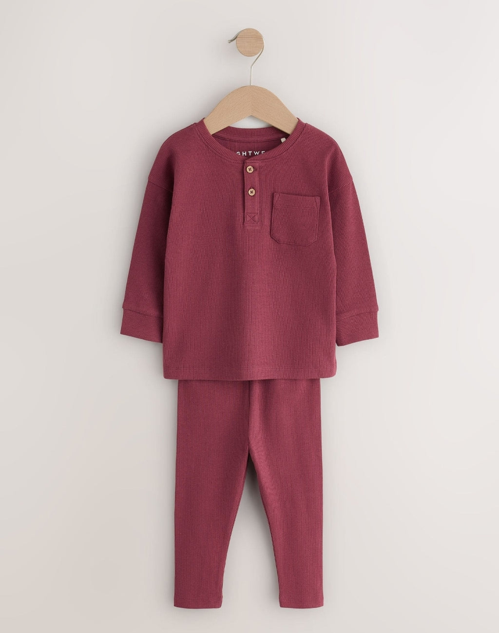 Blue/Grey/Maroon Snuggle Pyjamas Set 3 Pack