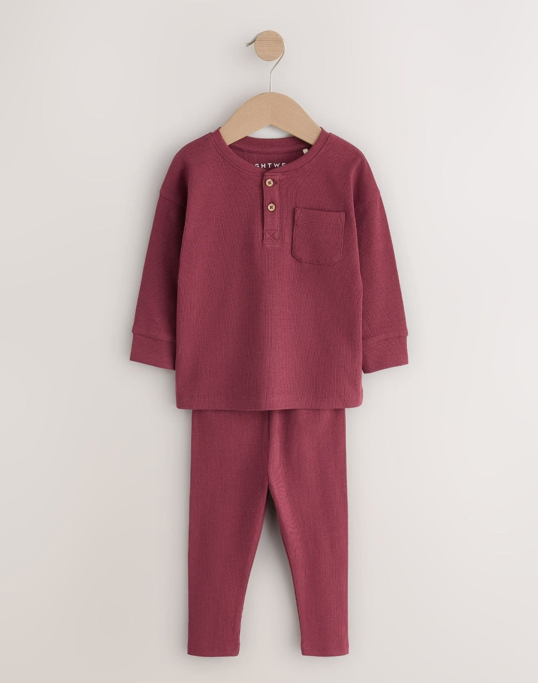 Blue/Grey/Maroon Snuggle Pyjamas Set 3 Pack