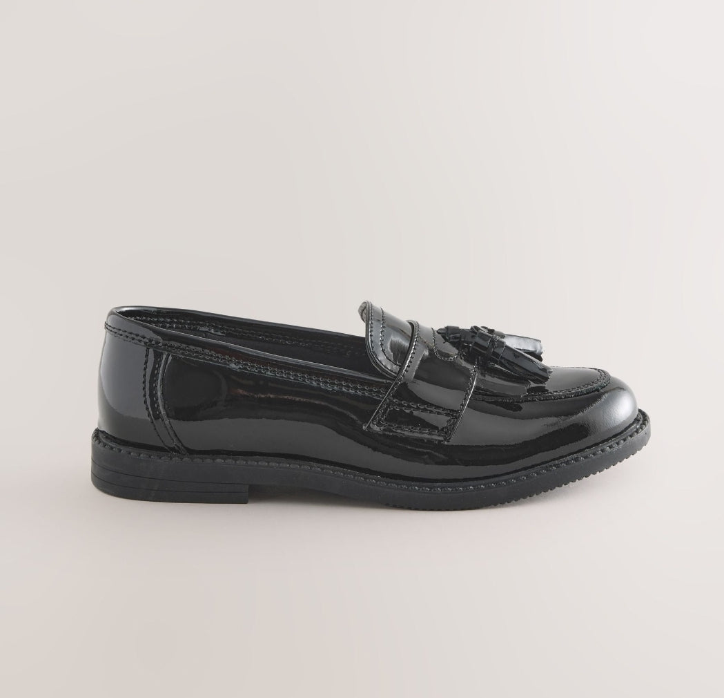 Black Patent Standard Fit (F)
Leather Tassel Loafer School Shoes