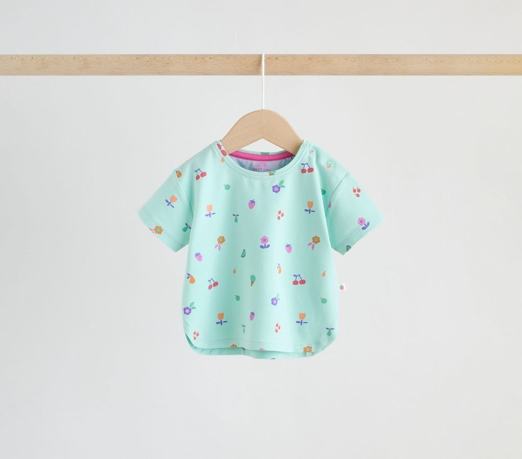 Purple Character Short Sleeve Top and Leggings Baby Set 6 Piece