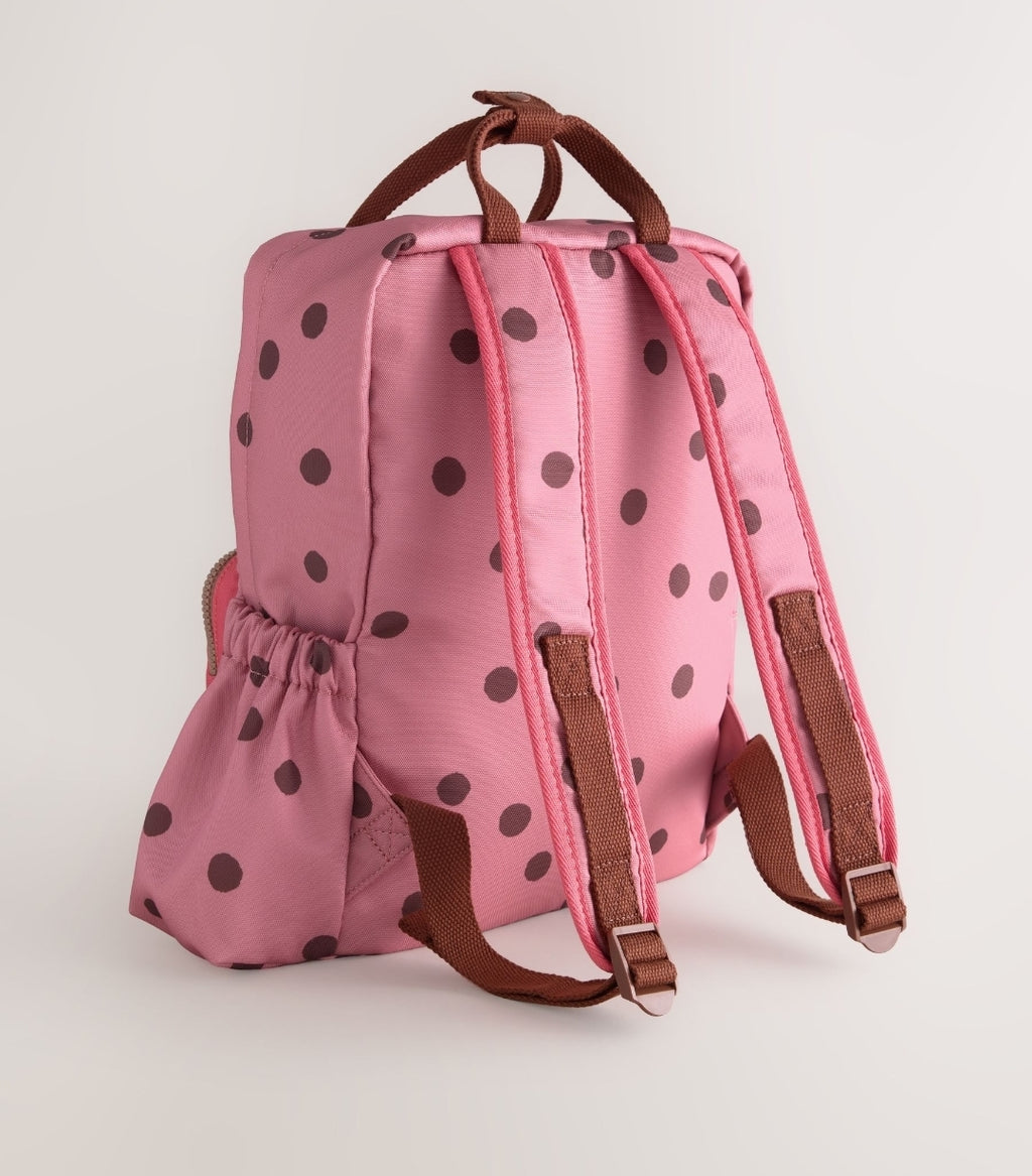 Pink/Chocolate Dot Backpack