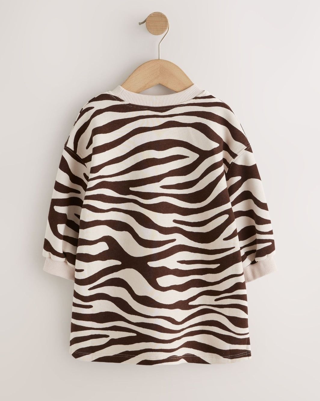 Zebra Print Long Sleeve Sweat
Dress
