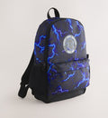 Blue/Black Lightning Print Backpack 16 inches