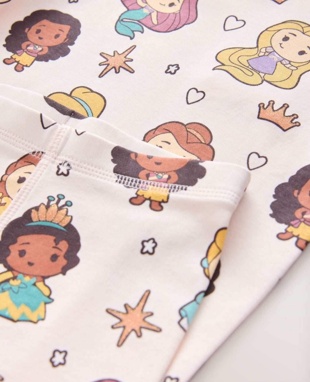 Mauve/Cream Disney Princess Snuggle Pyjamas 2 Pack