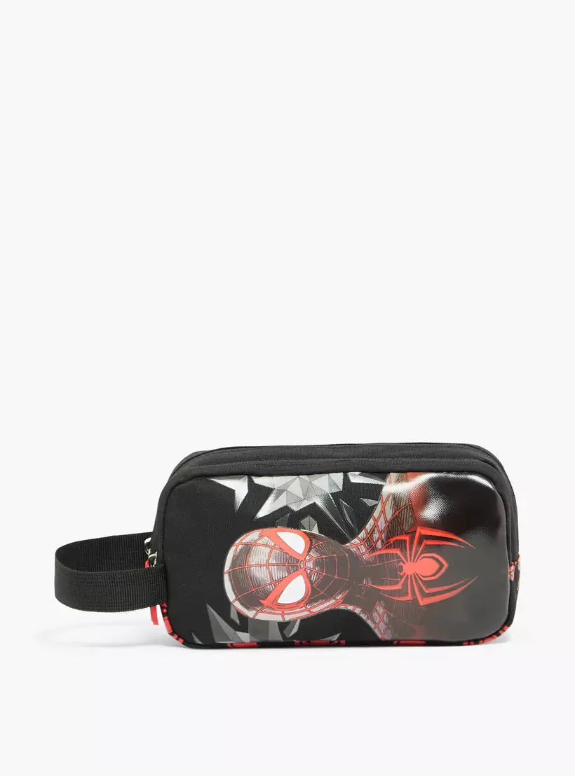 Spider-Man Print Pencil Pouch with 2 Compartment