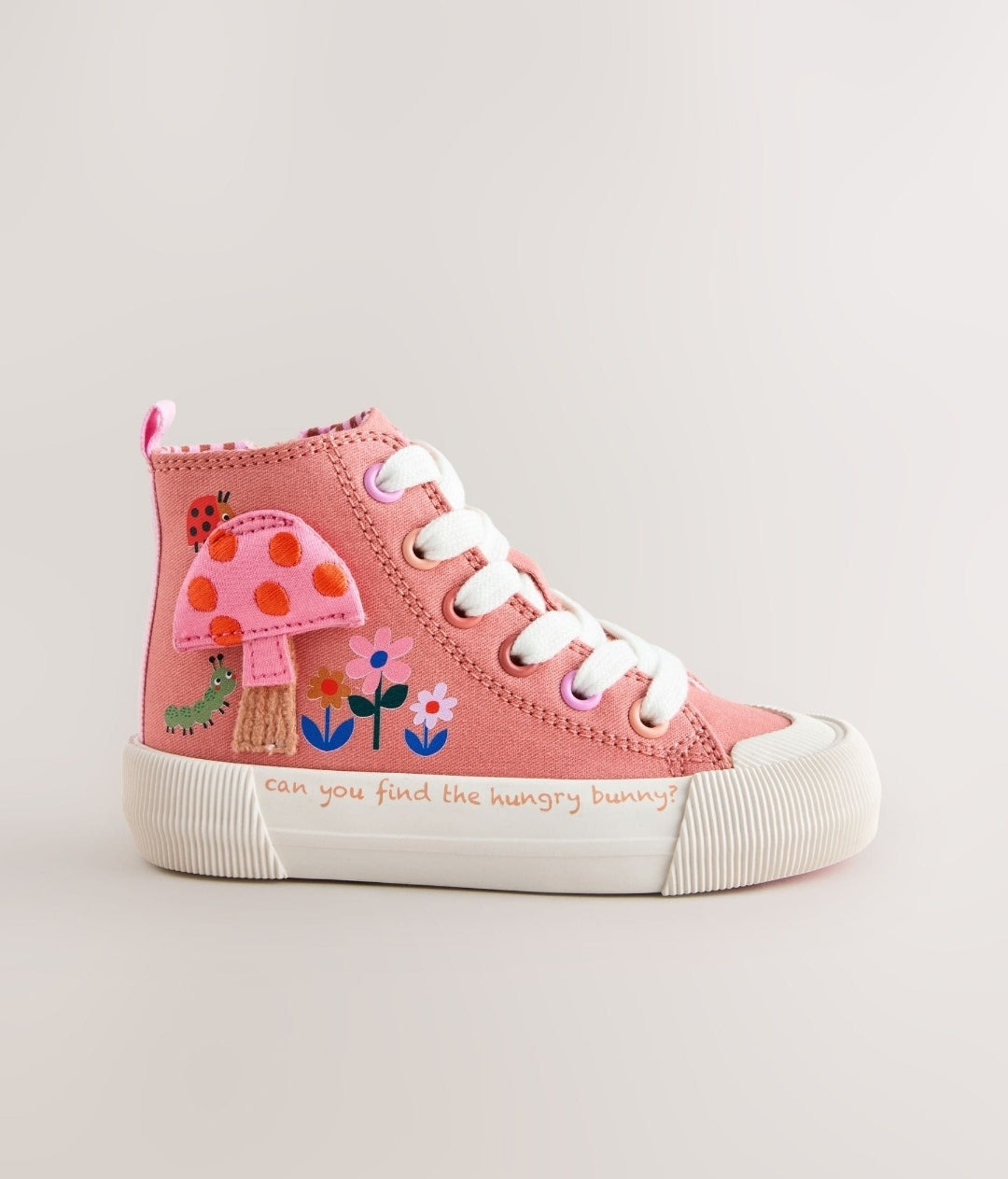 Coral Pink Interactive Standard Fit
(F) High Top Trainers