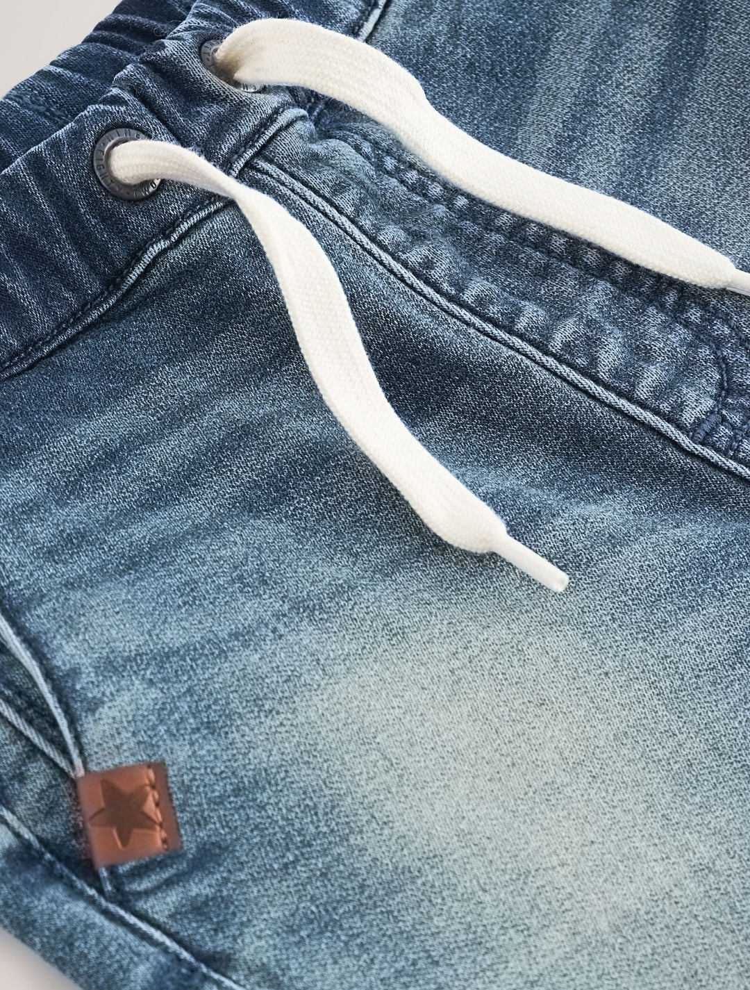 Mid Blue Regular Fit Joggers Jeans With Comfort Stretch