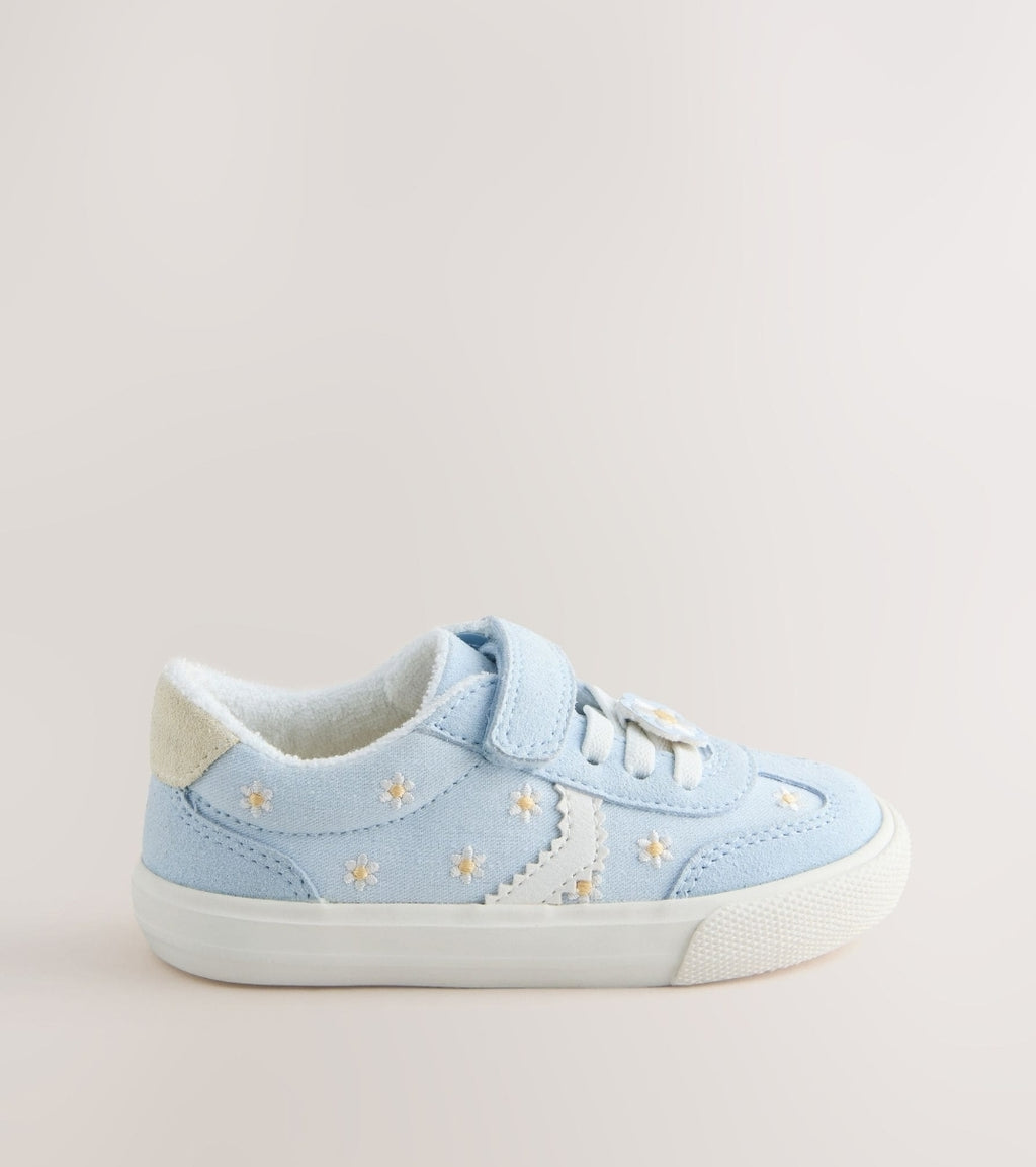 Blue Daisy Touch Fastening Elastic
Lace Trainers