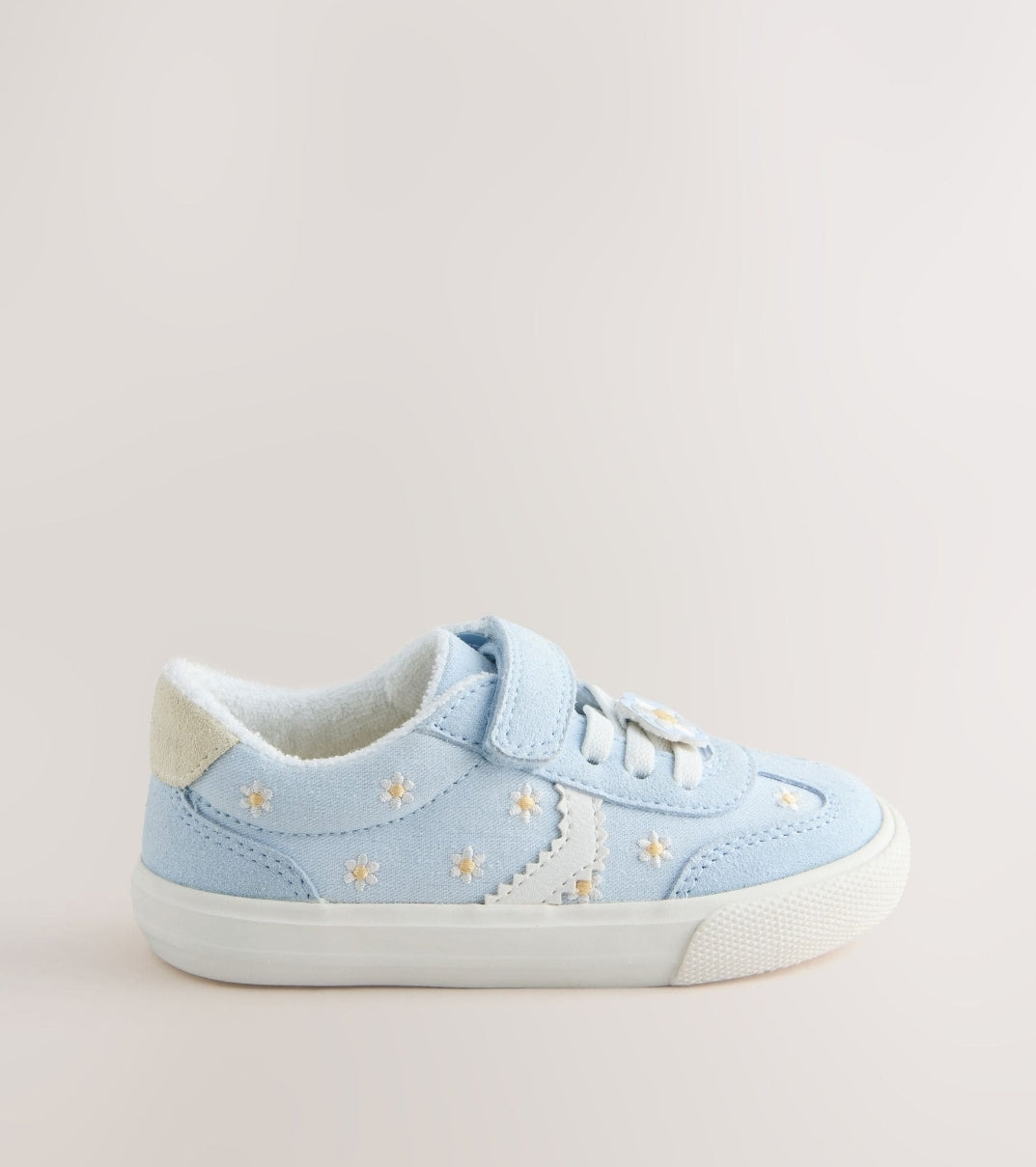 Blue Daisy Touch Fastening Elastic
Lace Trainers