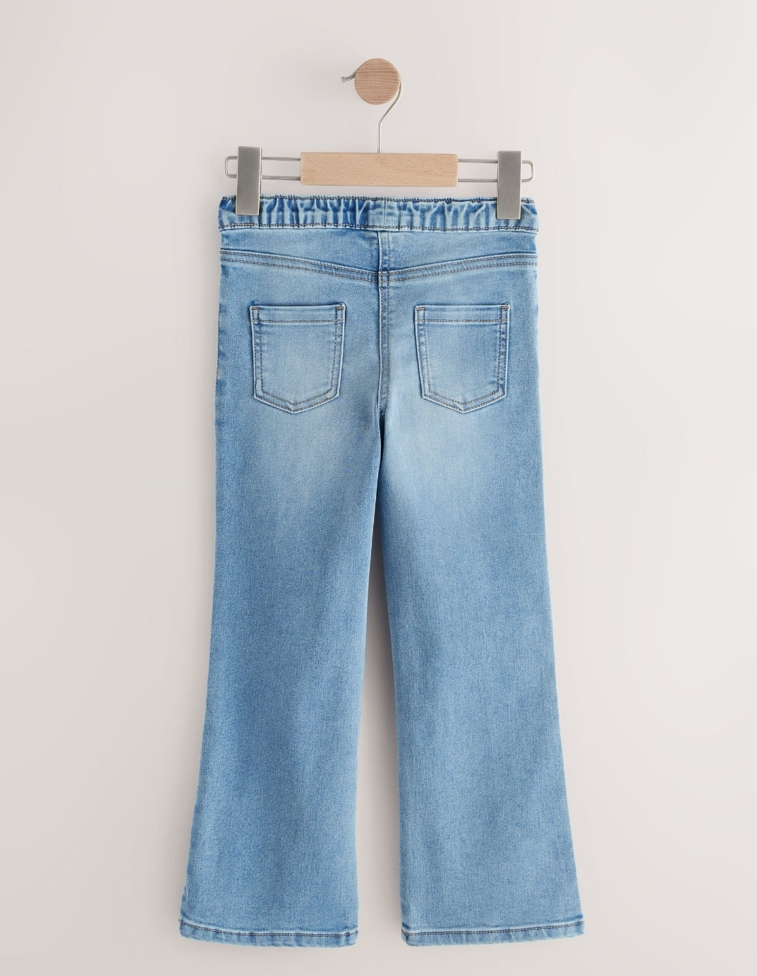 Light Blue Pullon Flare Jeans