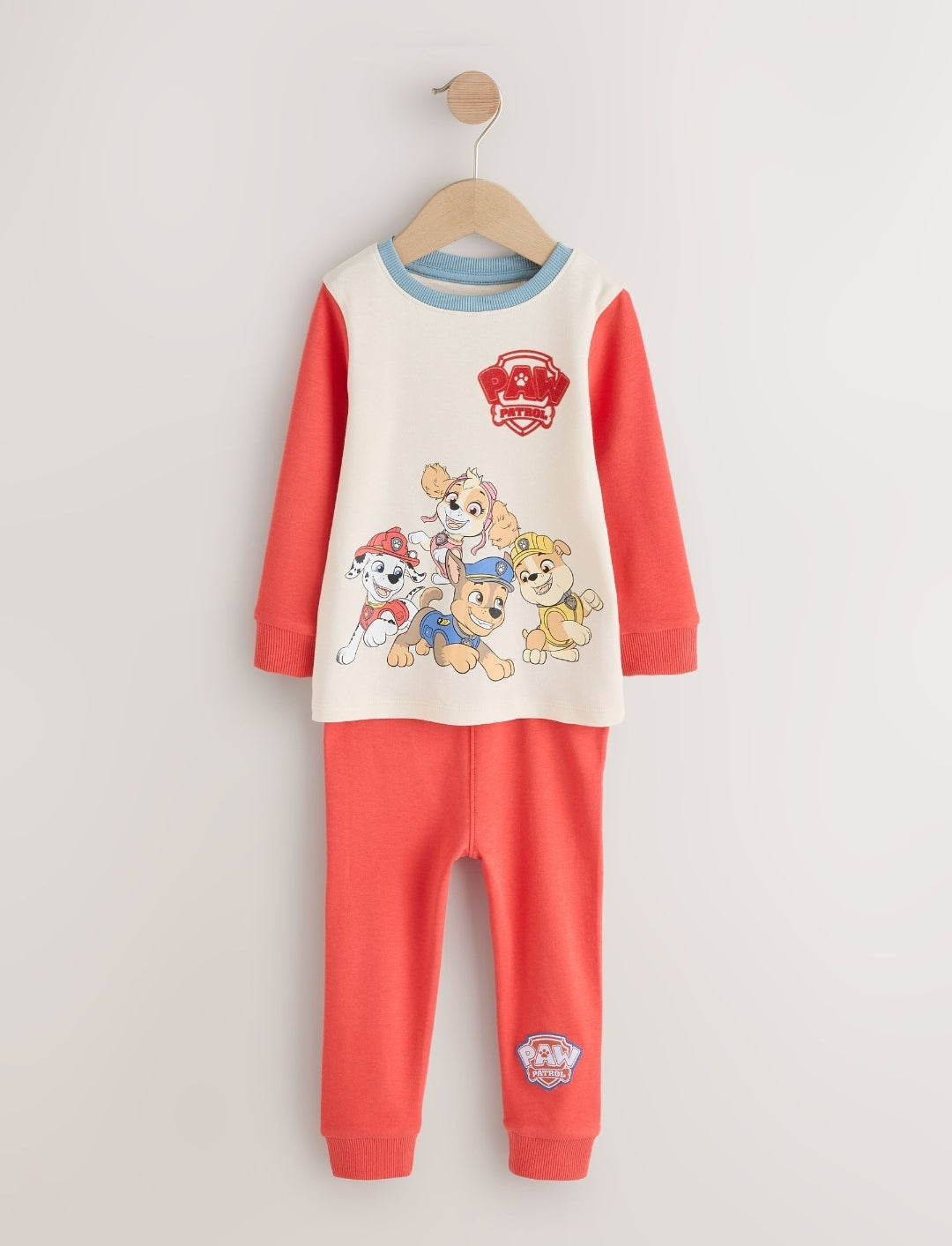 Blue/Ecru/Red Paw Patrol Snuggle Pyjamas 3 Pack