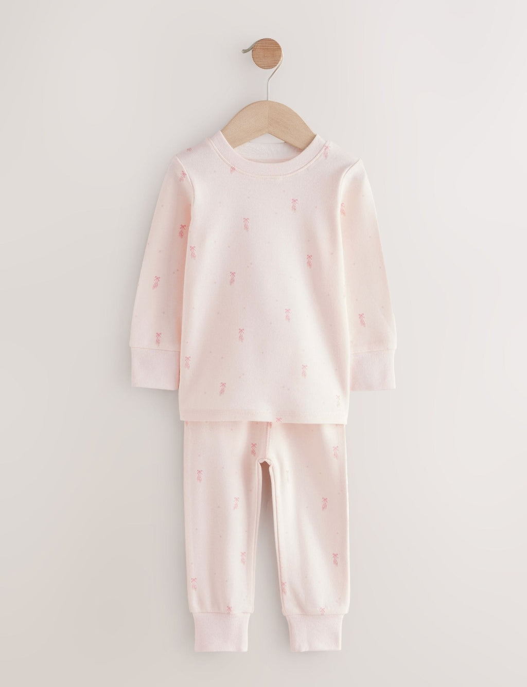 Pink/Cream Ballerina Snuggle Pyjamas 3 Pack