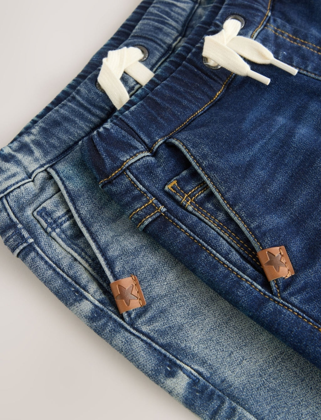 Blue Denim Regular Fit Jogger Jeans
With Comfort Stretch 2 Pack