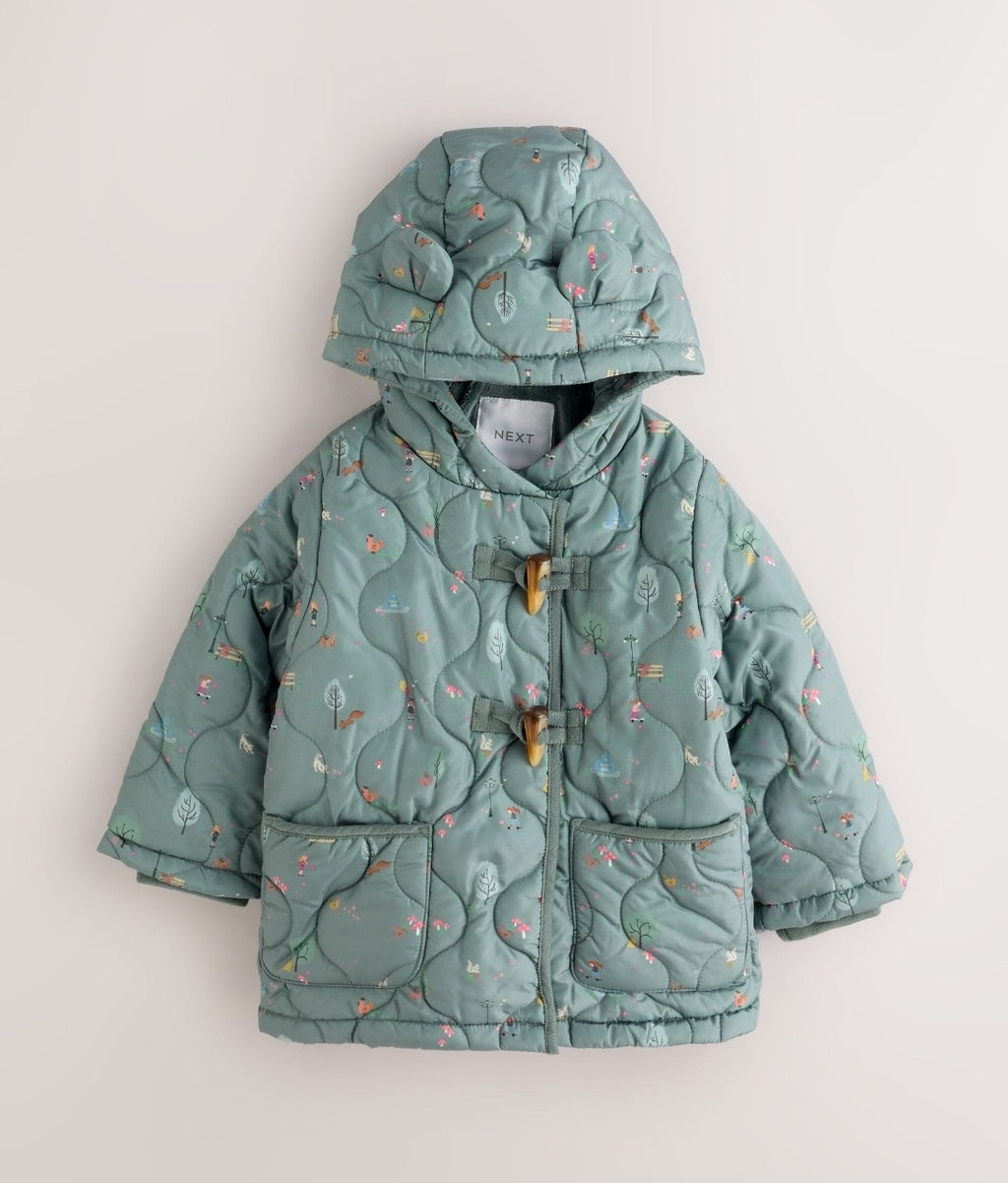 Teal Blue Character Shower
Resistant Duffle Coat