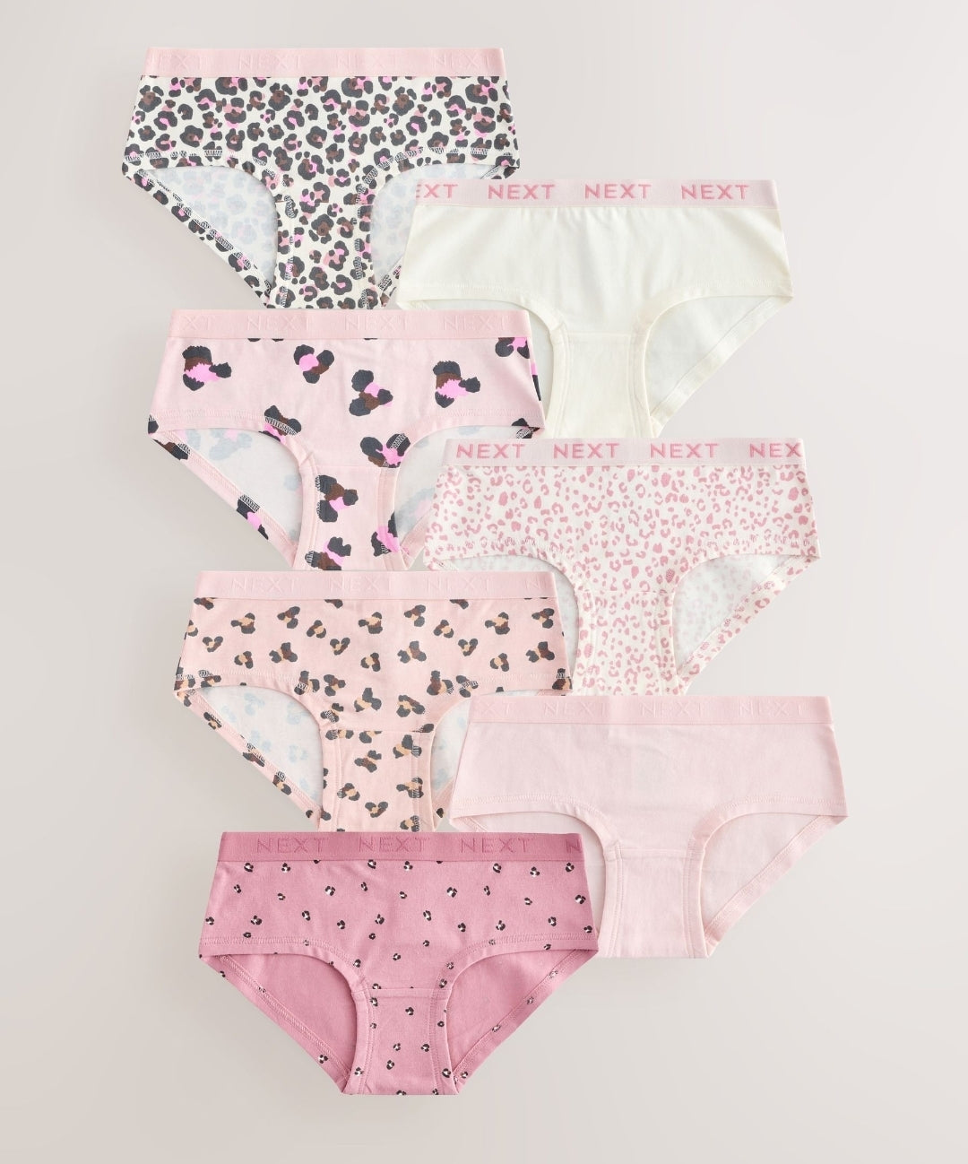 Pink/Cream Hipsters Briefs 7
Pack