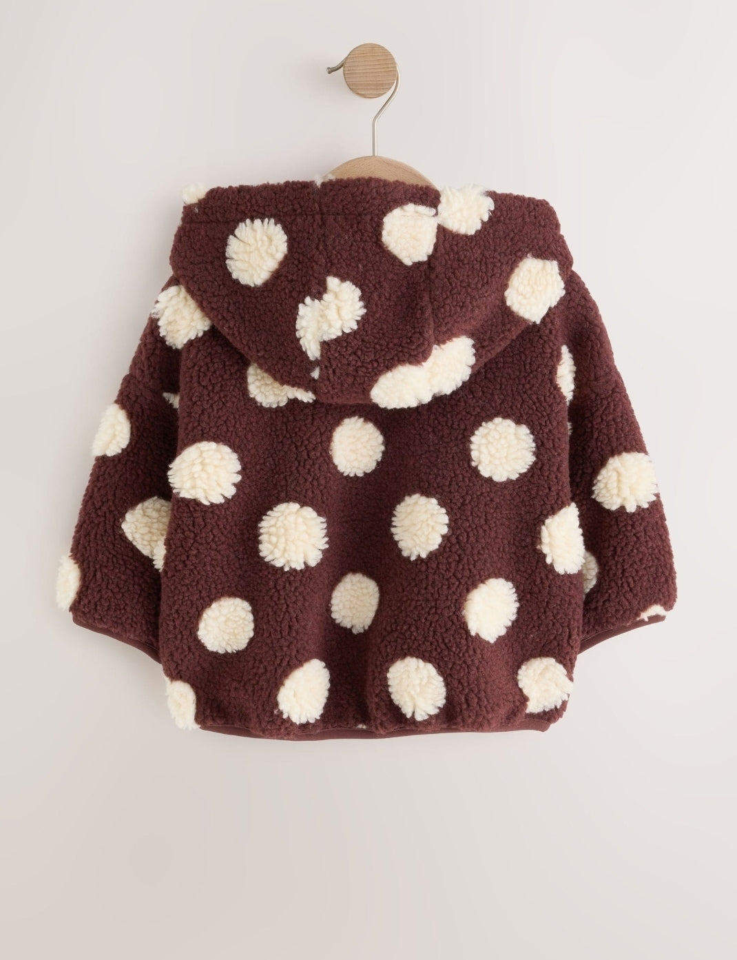 Brown/Ecru Spot Hooded Zip Up
Fleece